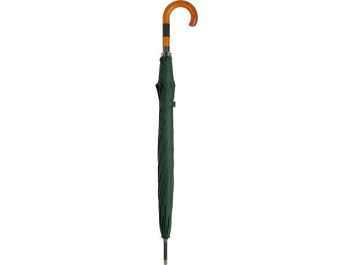 Зонт-трость 4132 Fop с деревянной ручкой, полуавтомат, черный