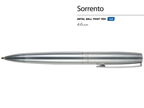 Ручка металлическая шариковая  Sorrento, серебристый