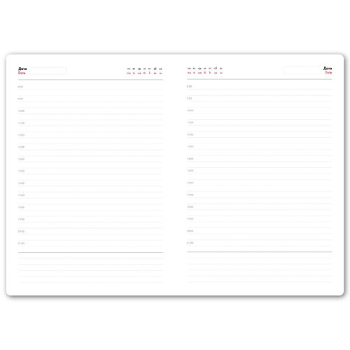 Ежедневник недатированный Campbell, формат А5,  в линейку (бирюзовый)