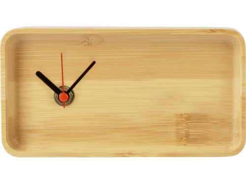 Прямоугольные настольные часы из бамбука Squarium