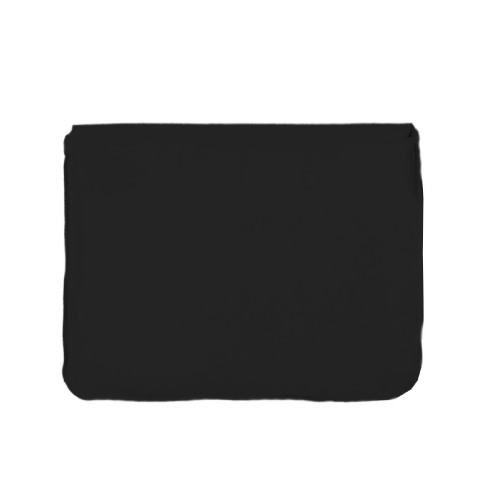 Подушка надувная дорожная в футляре; черный; 43,5 х 27,5 см; твил; шелкография (черный)