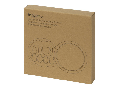 Подарочный набор для сыра в деревянной упаковке Reggiano